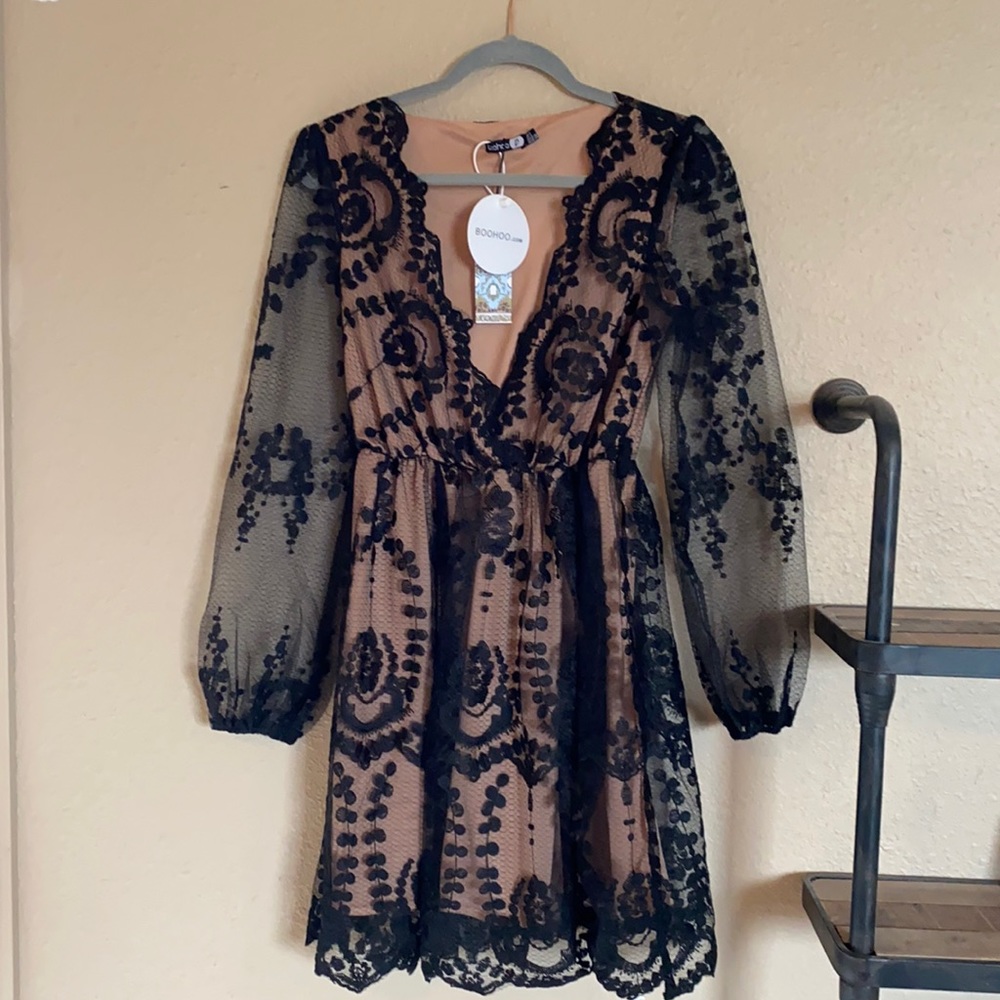 Black Boho Dress
